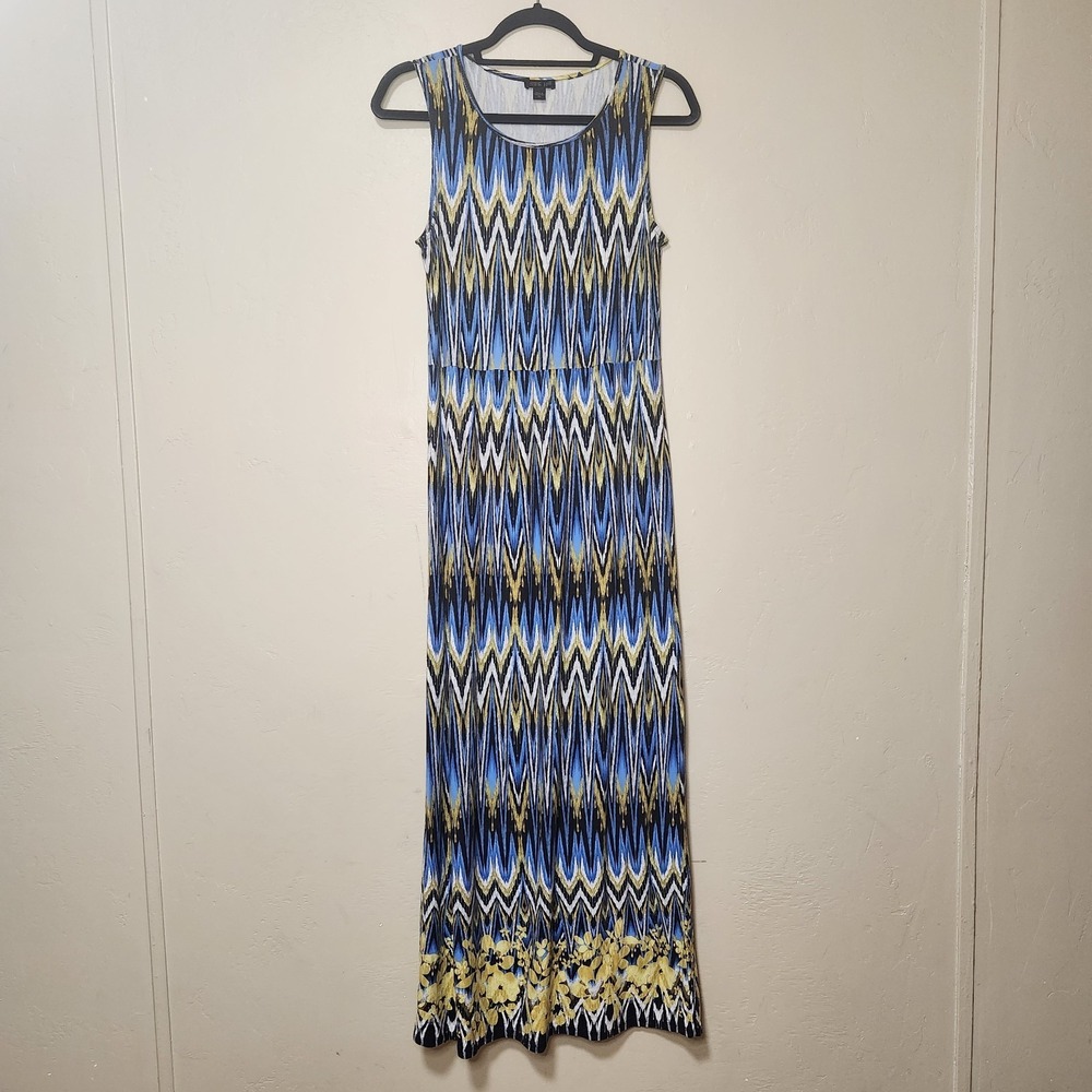 J.Jill Wearever Collection Striped Maxi Dress‎ Sleeveless Womens Size XS